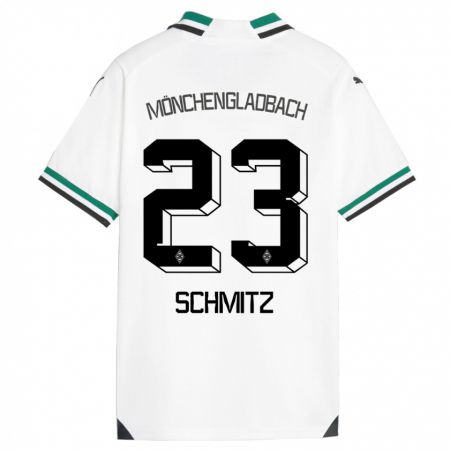 Kandiny Enfant Maillot Sarah Schmitz #23 Blanc Vert Tenues Domicile 2023/24 T-Shirt