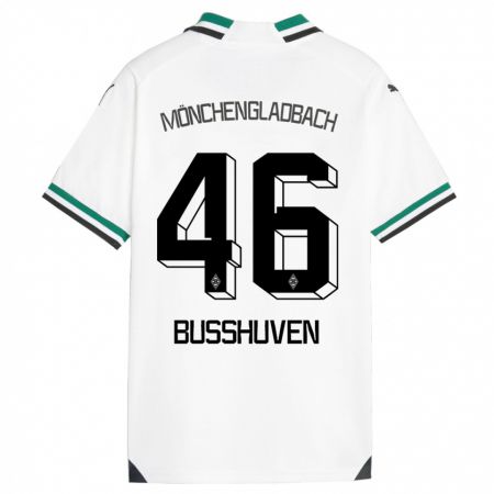 Kandiny Enfant Maillot Alina Busshuven #46 Blanc Vert Tenues Domicile 2023/24 T-Shirt