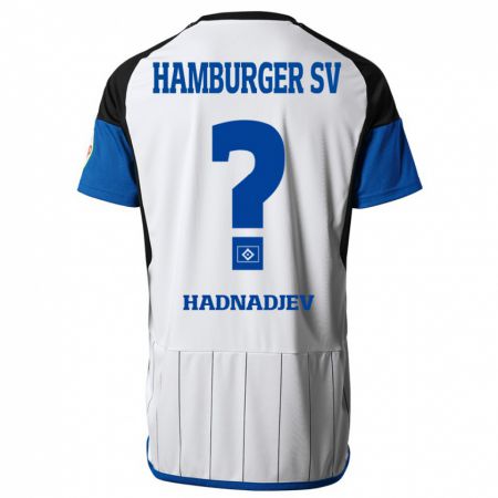 Kandiny Enfant Maillot Marko Hadnadjev #0 Blanc Tenues Domicile 2023/24 T-Shirt