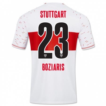 Kandiny Enfant Maillot Giannis Boziaris #23 Blanc Tenues Domicile 2023/24 T-Shirt