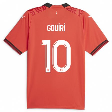 Kandiny Enfant Maillot Amine Gouiri #10 Rouge Tenues Domicile 2023/24 T-Shirt