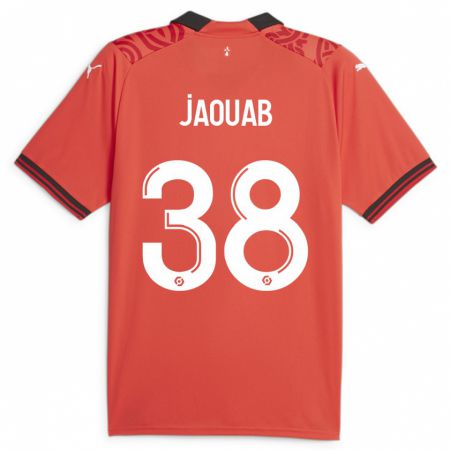 Kandiny Enfant Maillot Mohamed Jaouab #38 Rouge Tenues Domicile 2023/24 T-Shirt