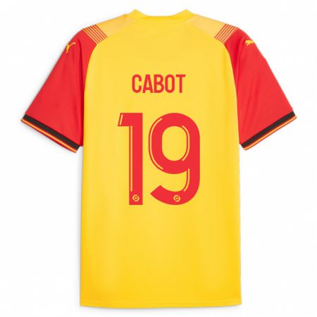 Kandiny Enfant Maillot Jimmy Cabot #19 Jaune Tenues Domicile 2023/24 T-Shirt