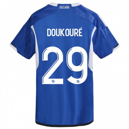 Kandiny Enfant Maillot Ismaël Doukouré #29 Bleu Tenues Domicile 2023/24 T-Shirt
