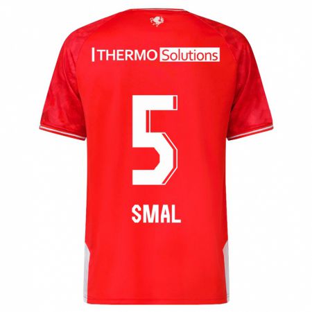 Kandiny Enfant Maillot Gijs Smal #5 Rouge Tenues Domicile 2023/24 T-Shirt