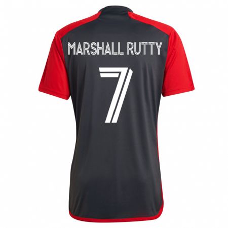 Kandiny Enfant Maillot Jahkeele Marshall-Rutty #7 Gris Tenues Domicile 2023/24 T-Shirt