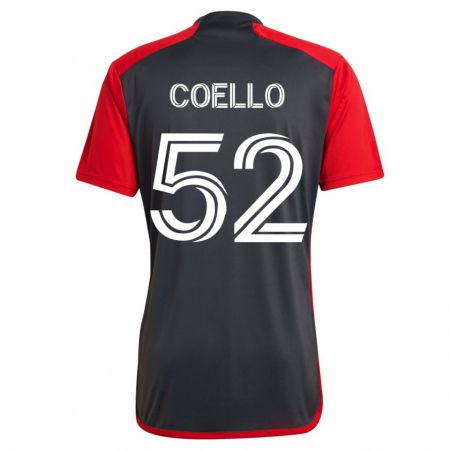 Kandiny Enfant Maillot Alonso Coello #52 Gris Tenues Domicile 2023/24 T-Shirt