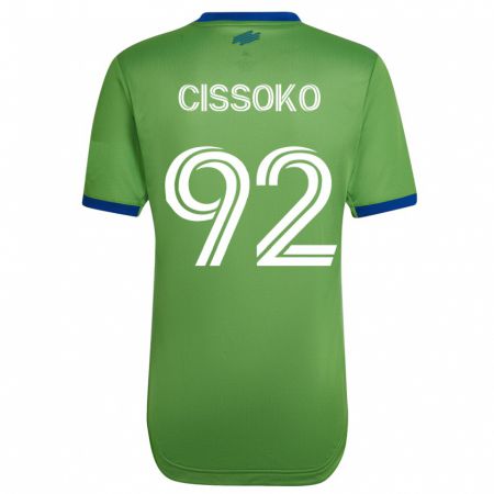 Kandiny Enfant Maillot Abdoulaye Cissoko #92 Vert Tenues Domicile 2023/24 T-Shirt
