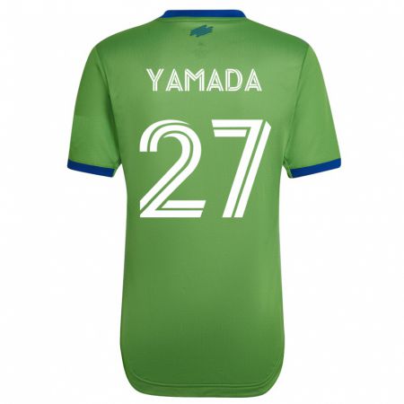 Kandiny Enfant Maillot Hikari Yamada #27 Vert Tenues Domicile 2023/24 T-Shirt