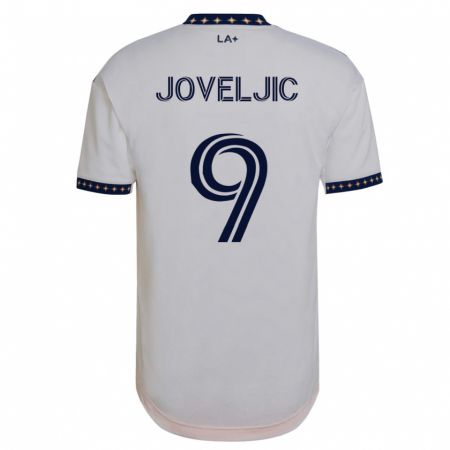 Kandiny Enfant Maillot Dejan Joveljic #9 Blanc Tenues Domicile 2023/24 T-Shirt
