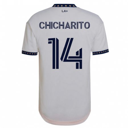 Kandiny Enfant Maillot Chicharito #14 Blanc Tenues Domicile 2023/24 T-Shirt