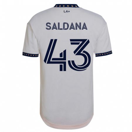 Kandiny Enfant Maillot Adam Saldaña #43 Blanc Tenues Domicile 2023/24 T-Shirt
