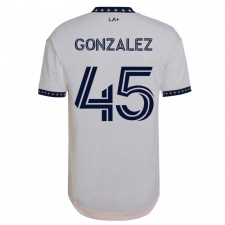 Kandiny Enfant Maillot Adrián González #45 Blanc Tenues Domicile 2023/24 T-Shirt