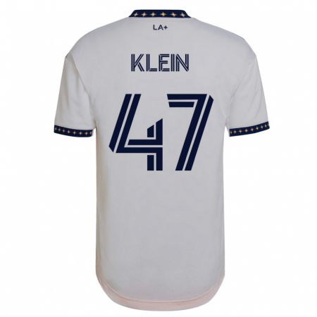 Kandiny Enfant Maillot Carson Klein #47 Blanc Tenues Domicile 2023/24 T-Shirt