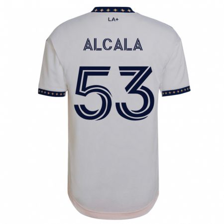 Kandiny Enfant Maillot Álex Alcalá #53 Blanc Tenues Domicile 2023/24 T-Shirt
