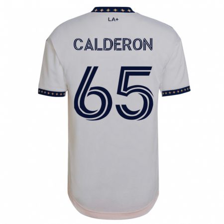 Kandiny Enfant Maillot Juan Calderón #65 Blanc Tenues Domicile 2023/24 T-Shirt