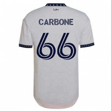 Kandiny Enfant Maillot Matteo Carbone #66 Blanc Tenues Domicile 2023/24 T-Shirt