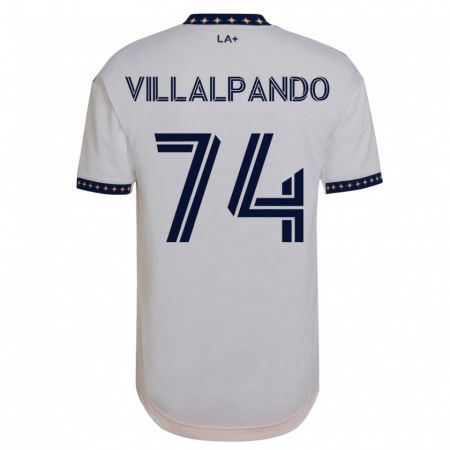 Kandiny Enfant Maillot Sergio Villalpando #74 Blanc Tenues Domicile 2023/24 T-Shirt