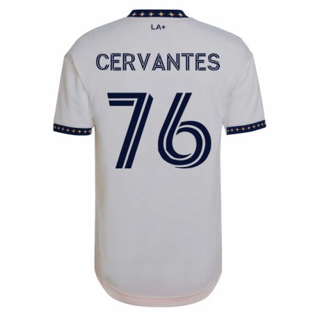 Kandiny Enfant Maillot Aaron Cervantes #76 Blanc Tenues Domicile 2023/24 T-Shirt