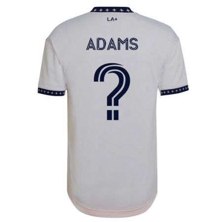 Kandiny Enfant Maillot Lucca Adams #0 Blanc Tenues Domicile 2023/24 T-Shirt