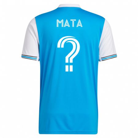 Kandiny Enfant Maillot Ivan Mata #0 Bleu Tenues Domicile 2023/24 T-Shirt
