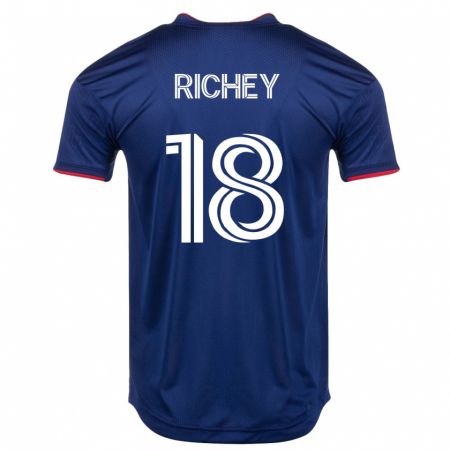 Kandiny Enfant Maillot Spencer Richey #18 Marin Tenues Domicile 2023/24 T-Shirt