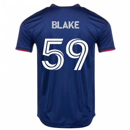 Kandiny Enfant Maillot Romain Blake #59 Marin Tenues Domicile 2023/24 T-Shirt