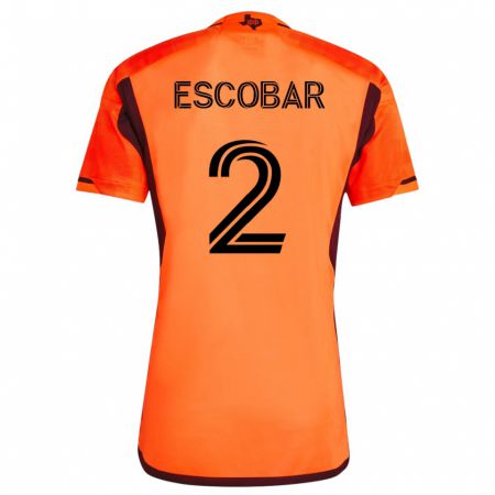 Kandiny Enfant Maillot Franco Escobar #2 Orange Tenues Domicile 2023/24 T-Shirt