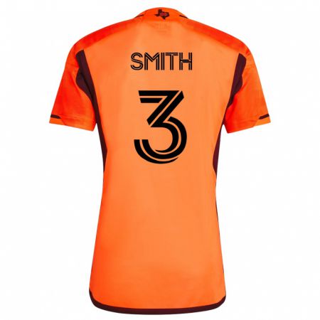 Kandiny Enfant Maillot Brad Smith #3 Orange Tenues Domicile 2023/24 T-Shirt