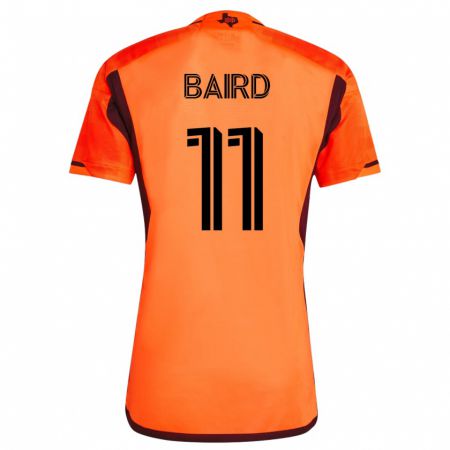 Kandiny Enfant Maillot Corey Baird #11 Orange Tenues Domicile 2023/24 T-Shirt