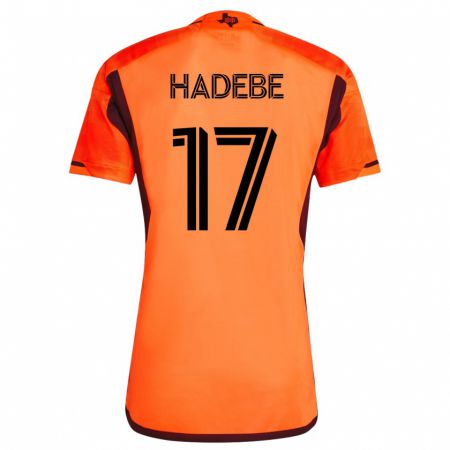 Kandiny Enfant Maillot Teenage Hadebe #17 Orange Tenues Domicile 2023/24 T-Shirt