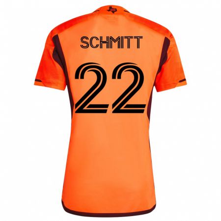 Kandiny Enfant Maillot Tate Schmitt #22 Orange Tenues Domicile 2023/24 T-Shirt