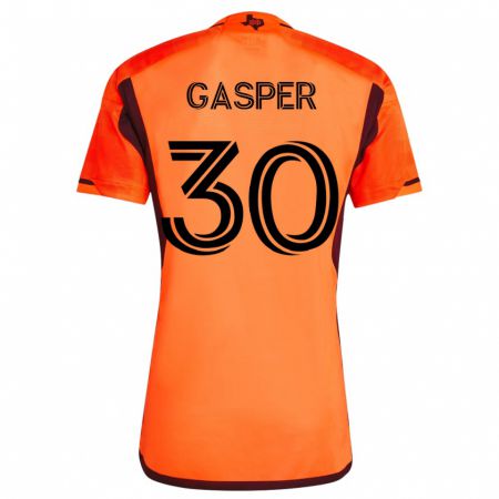 Kandiny Enfant Maillot Chase Gasper #30 Orange Tenues Domicile 2023/24 T-Shirt
