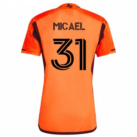 Kandiny Enfant Maillot Micael #31 Orange Tenues Domicile 2023/24 T-Shirt