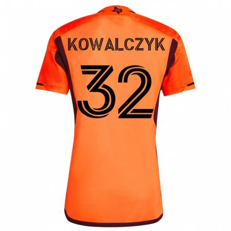 Kandiny Enfant Maillot Sebastian Kowalczyk #32 Orange Tenues Domicile 2023/24 T-Shirt