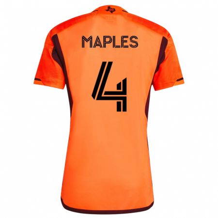 Kandiny Enfant Maillot Talen Maples #4 Orange Tenues Domicile 2023/24 T-Shirt
