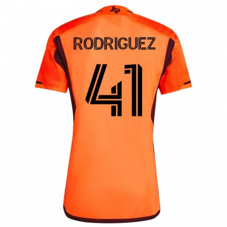 Kandiny Enfant Maillot Sebastian Rodriguez #41 Orange Tenues Domicile 2023/24 T-Shirt