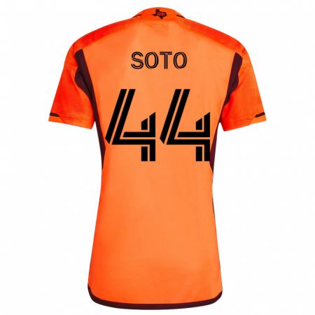 Kandiny Enfant Maillot Ezekiel Soto #44 Orange Tenues Domicile 2023/24 T-Shirt