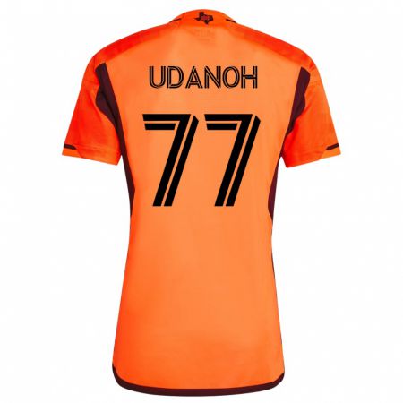 Kandiny Enfant Maillot Iffy Udanoh #77 Orange Tenues Domicile 2023/24 T-Shirt