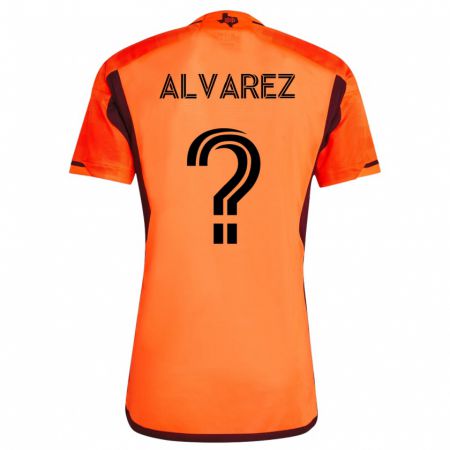 Kandiny Enfant Maillot Gianmarco Alvarez #0 Orange Tenues Domicile 2023/24 T-Shirt