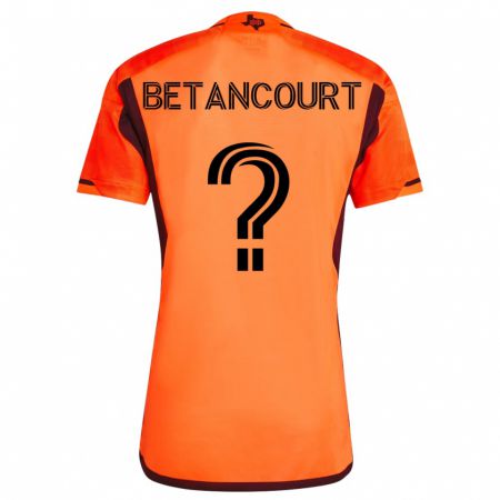 Kandiny Enfant Maillot Noah Betancourt #0 Orange Tenues Domicile 2023/24 T-Shirt
