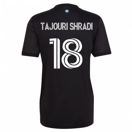 Kandiny Enfant Maillot Ismael Tajouri-Shradi #18 Noir Tenues Domicile 2023/24 T-Shirt