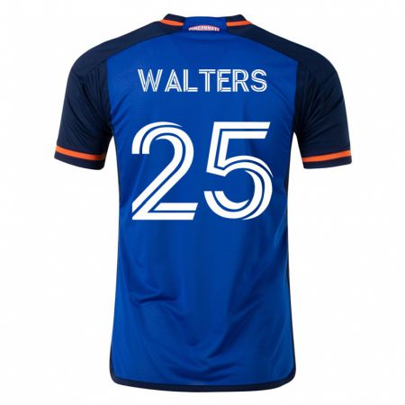 Kandiny Enfant Maillot Paul Walters #25 Bleu Tenues Domicile 2023/24 T-Shirt