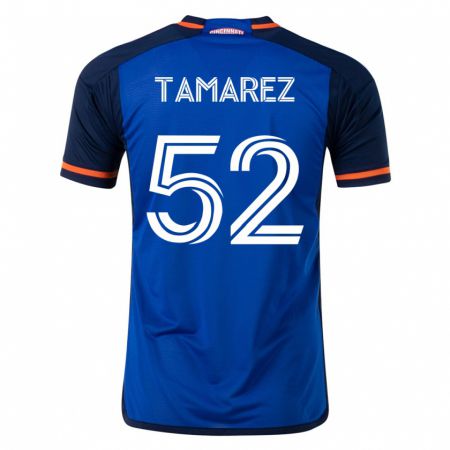 Kandiny Enfant Maillot Lucas Tamarez #52 Bleu Tenues Domicile 2023/24 T-Shirt