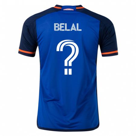Kandiny Enfant Maillot Ryan Belal #0 Bleu Tenues Domicile 2023/24 T-Shirt