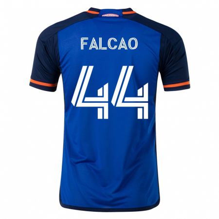 Kandiny Enfant Maillot Kiano Falcao #44 Bleu Tenues Domicile 2023/24 T-Shirt