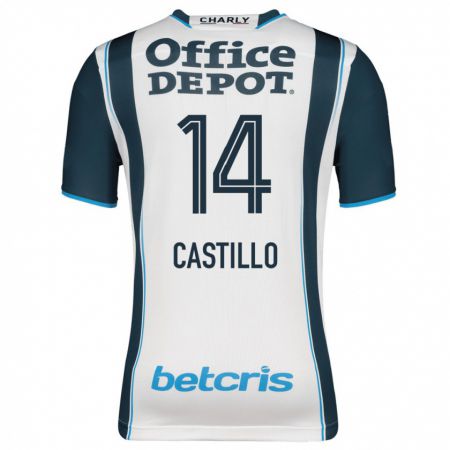 Kandiny Enfant Maillot José Castillo #14 Marin Tenues Domicile 2023/24 T-Shirt