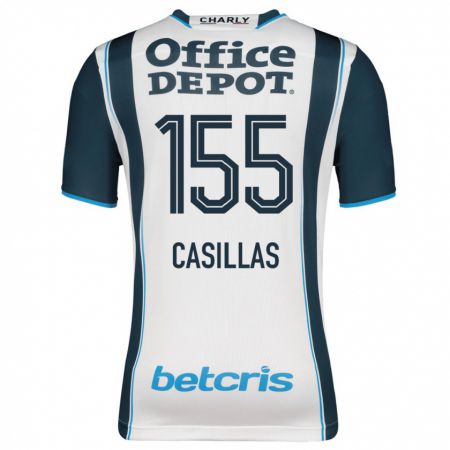 Kandiny Enfant Maillot Johan Casillas #155 Marin Tenues Domicile 2023/24 T-Shirt
