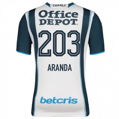 Kandiny Enfant Maillot Juan Aranda #203 Marin Tenues Domicile 2023/24 T-Shirt