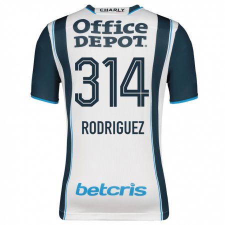 Kandiny Enfant Maillot Alan Rodríguez #314 Marin Tenues Domicile 2023/24 T-Shirt